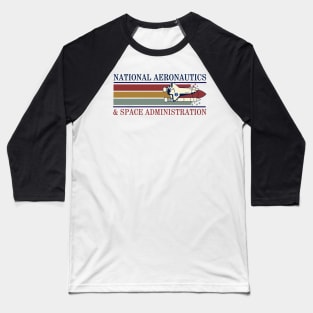 Retro Nasa Stripes Baseball T-Shirt